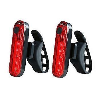2 bageste cykellygte LED I genopladelig baglygte cykelbaglygte cykel baglygte, cykel baglygte LED