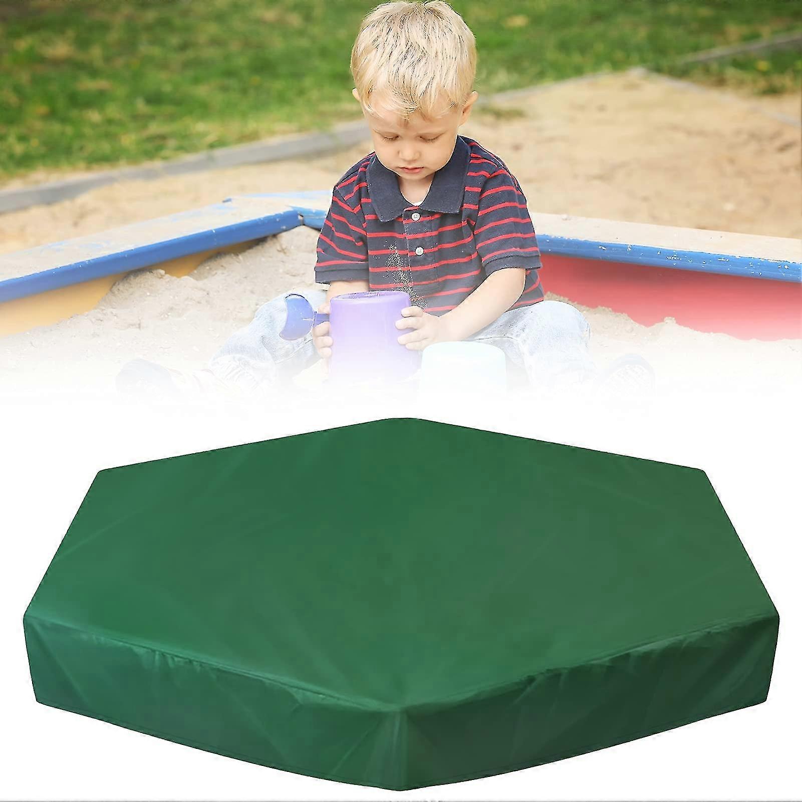 Sandbox Cover With Drawstring Sandpit Cover Oxford Cloth Hexagon Dustproof Waterproof Top Lid For Kid Toy