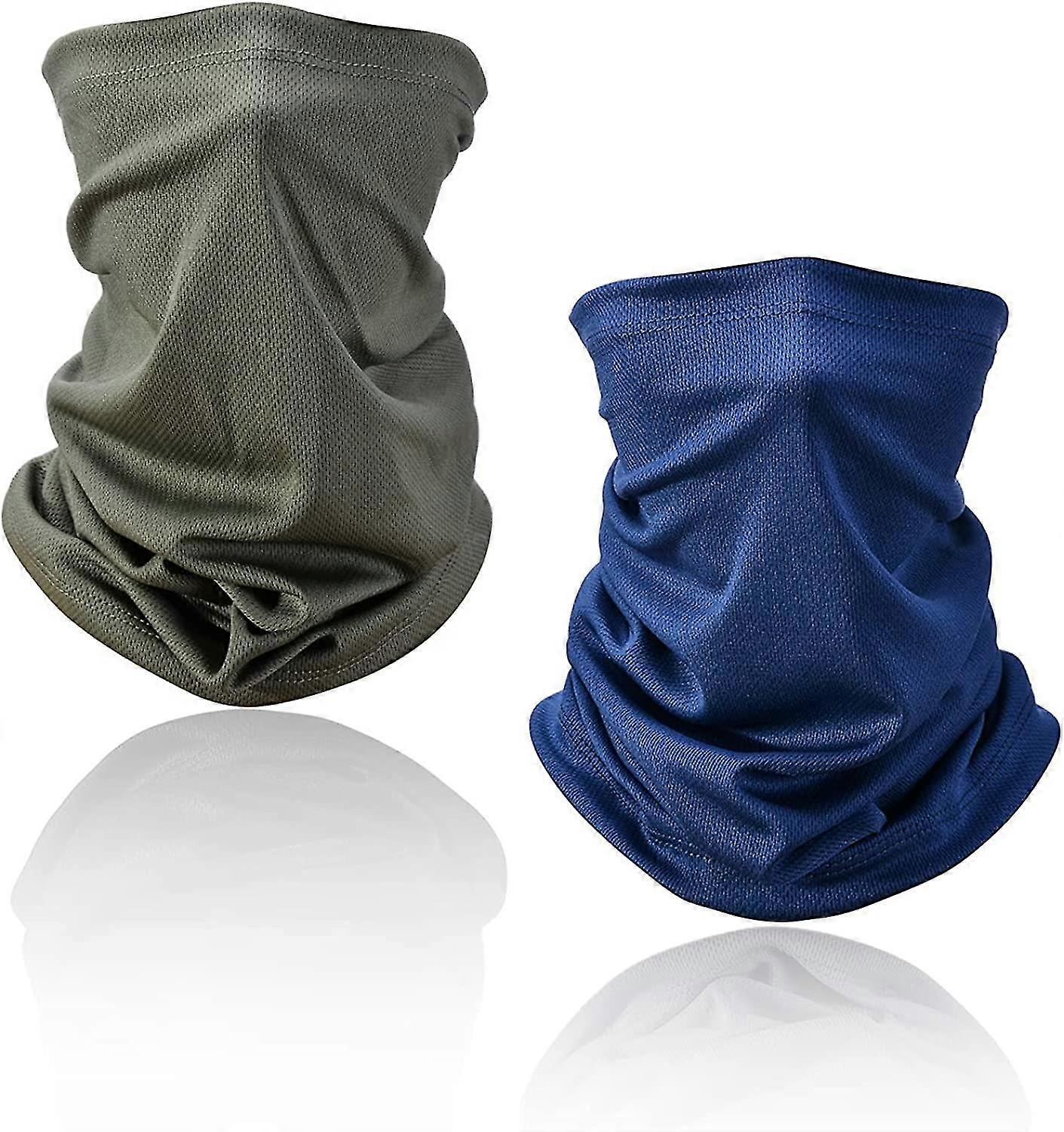 2-piece Face Snoods Headband, Multi-function Headwear Head-mounted Warmer, Neck