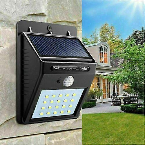 20LEDs Solar Powered PIR Motion Sensor Garden Wall Light Security Flood