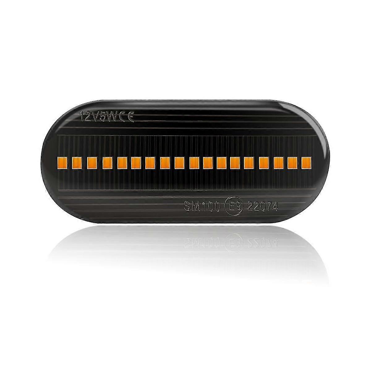 Side Turn Signal For Golf 12v Led Streaming Side Light 14805294 4m5a13k309aa Black Shell