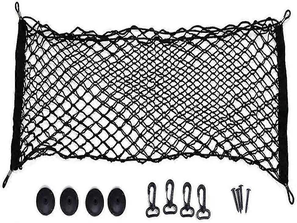 Car Trunk Net, Flexible Trunk Net, Protective Net With 4 Hooks