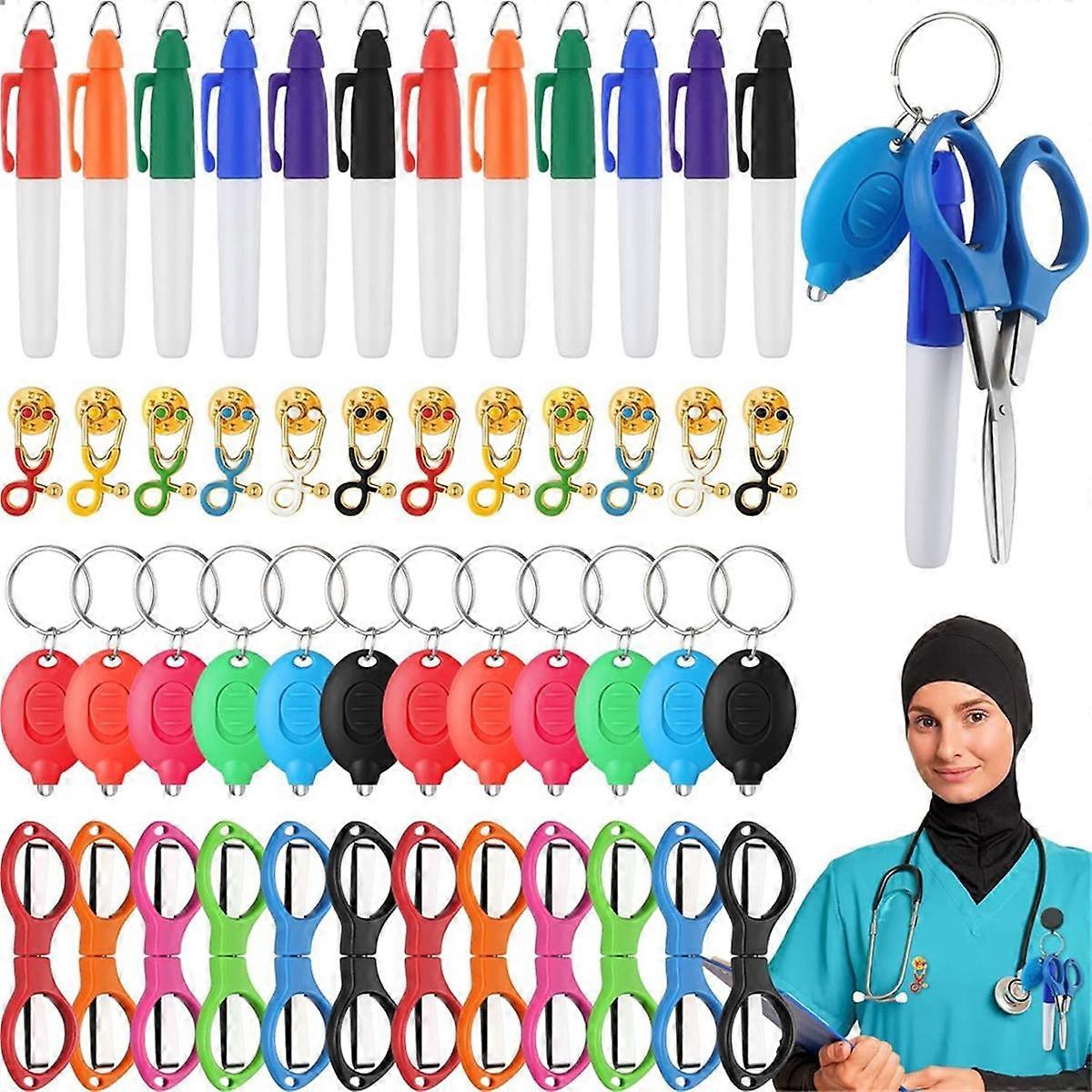 48 Pcs Graduation Gifts for Nursing Students,Stethoscope Brooch Pins for Medical-Students Presents