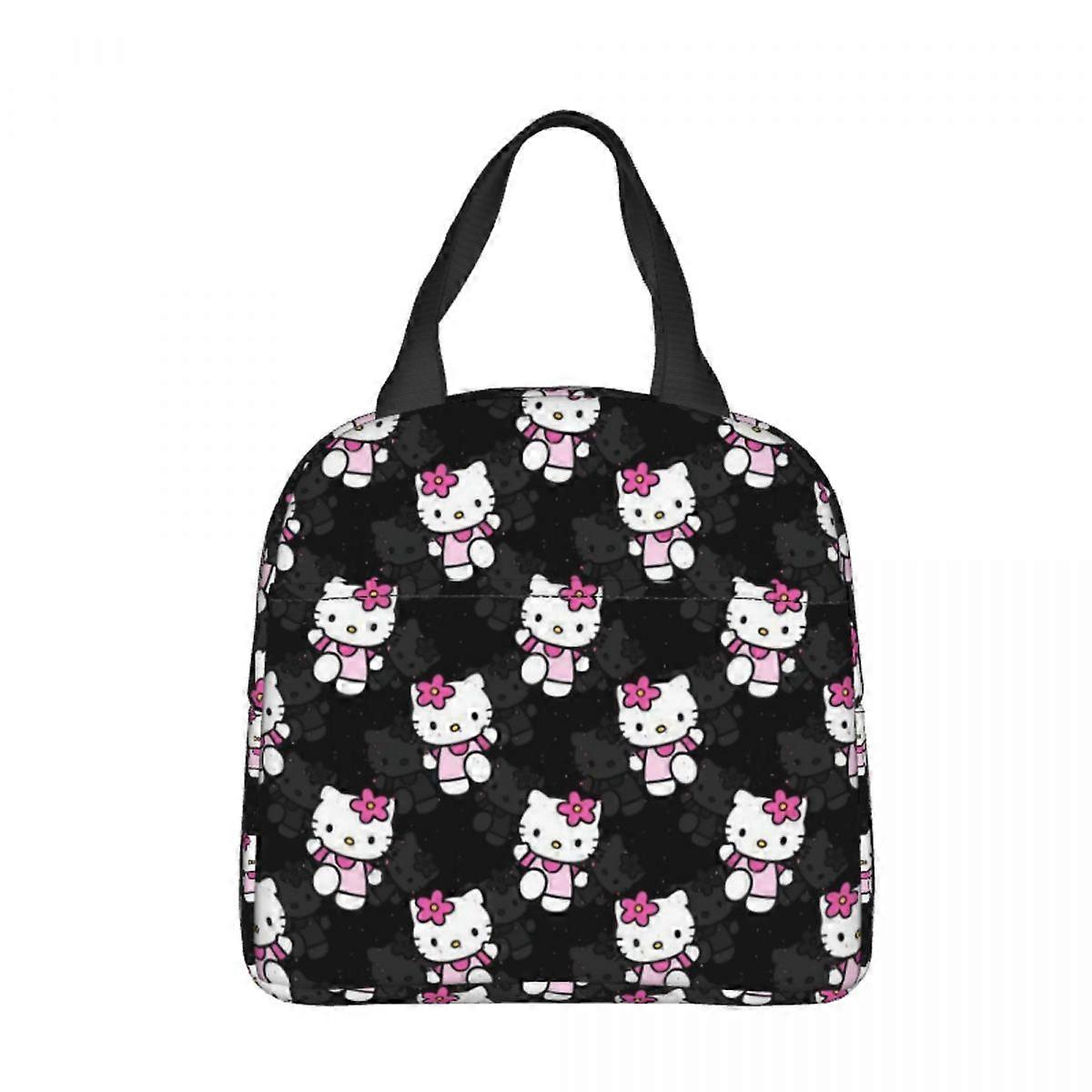 Hello Kitty Mönster Isolerade Lunchväskor Kylväska Måltid Behållare Tecknad Högkapacitets Matlåda Tyg Flicka Pojke Strand Utomhus
