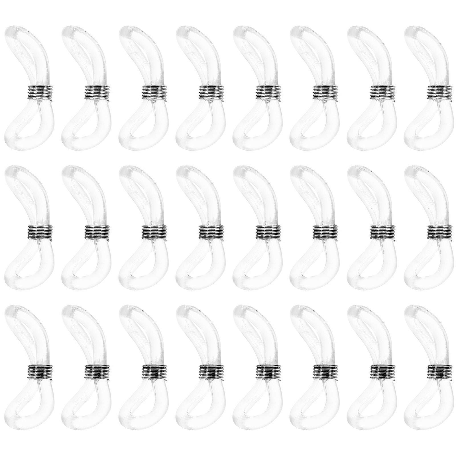 25pcs Non-slip Rubber Eyeglasses Sunglasses Chain Holder Cord Ends