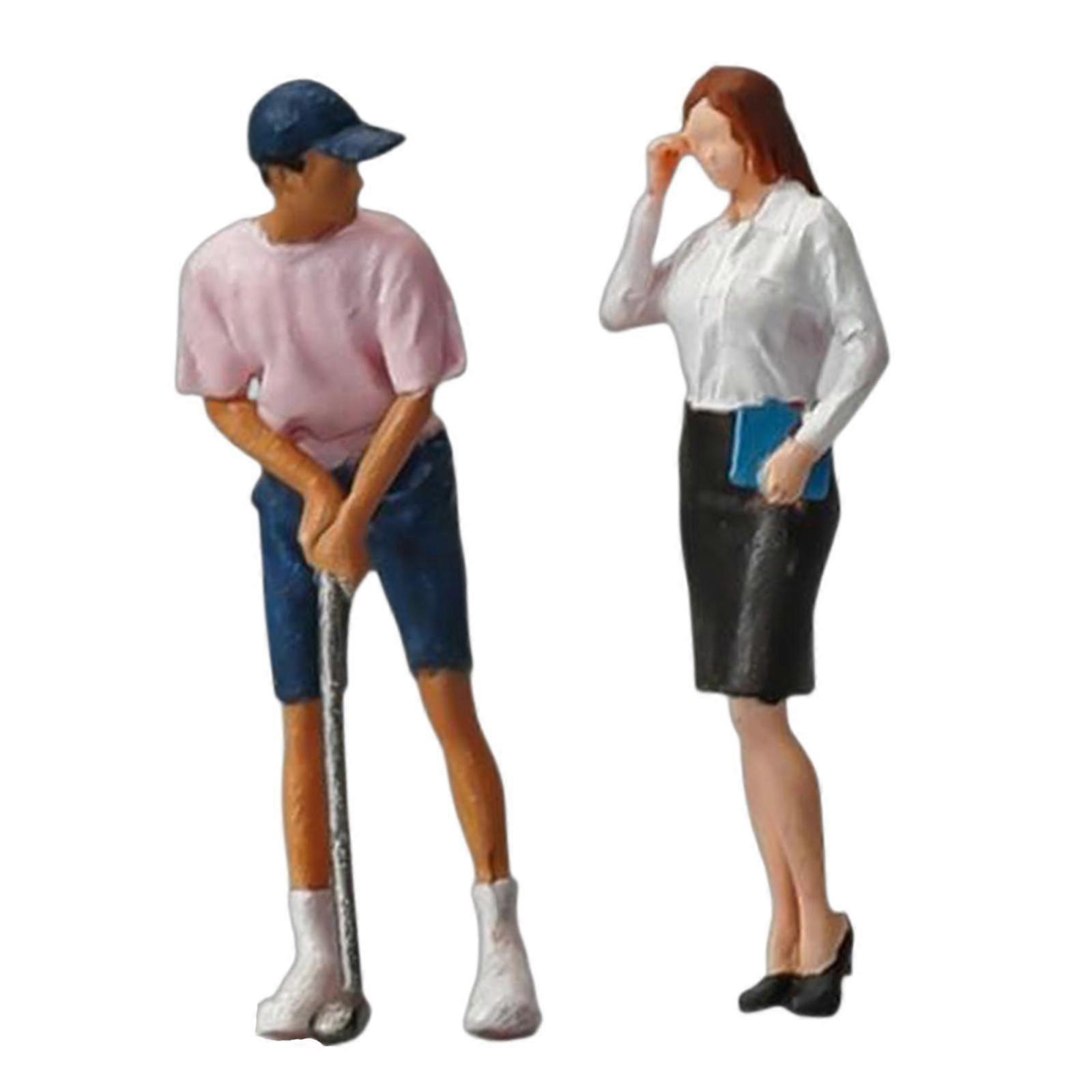 1:64 Ludzie Figurka Miniaturowy model lalki do domku dla lalek Miniaturowy układ sceny