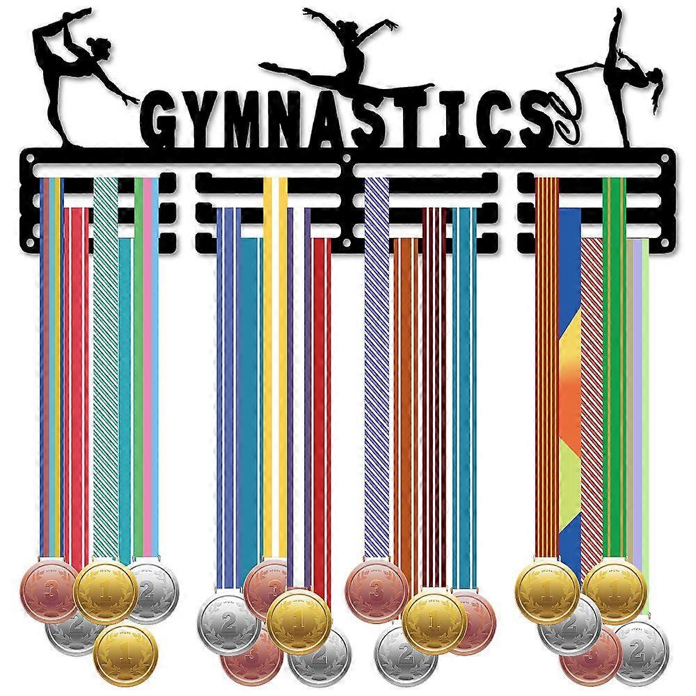 Fashion Iron Medal Hanger Holder Display Wall Rack 3-Line with Screws Gymnastics 150x400mm Hole: 5mm