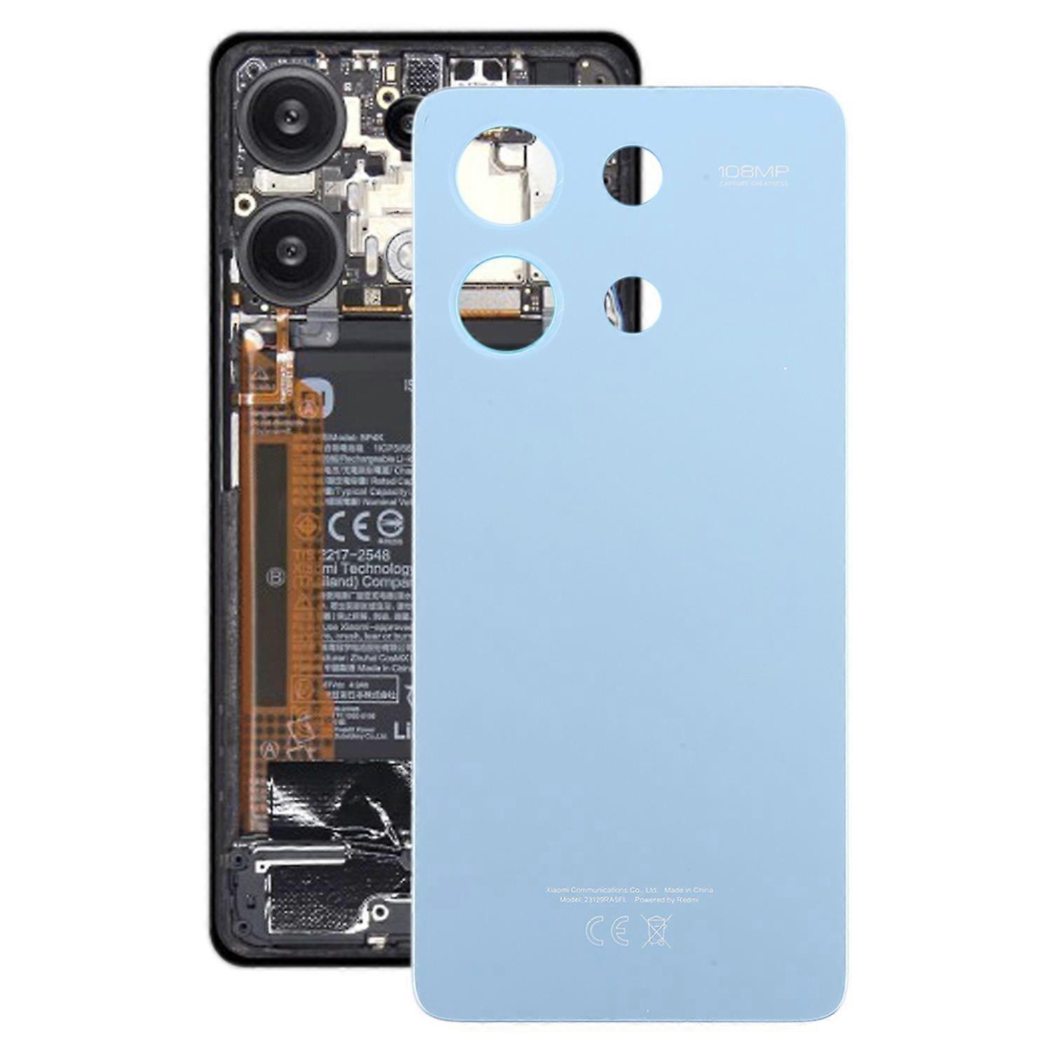 适用于小米红米 Note 13 4G 电池盖更换零件维修蓝色