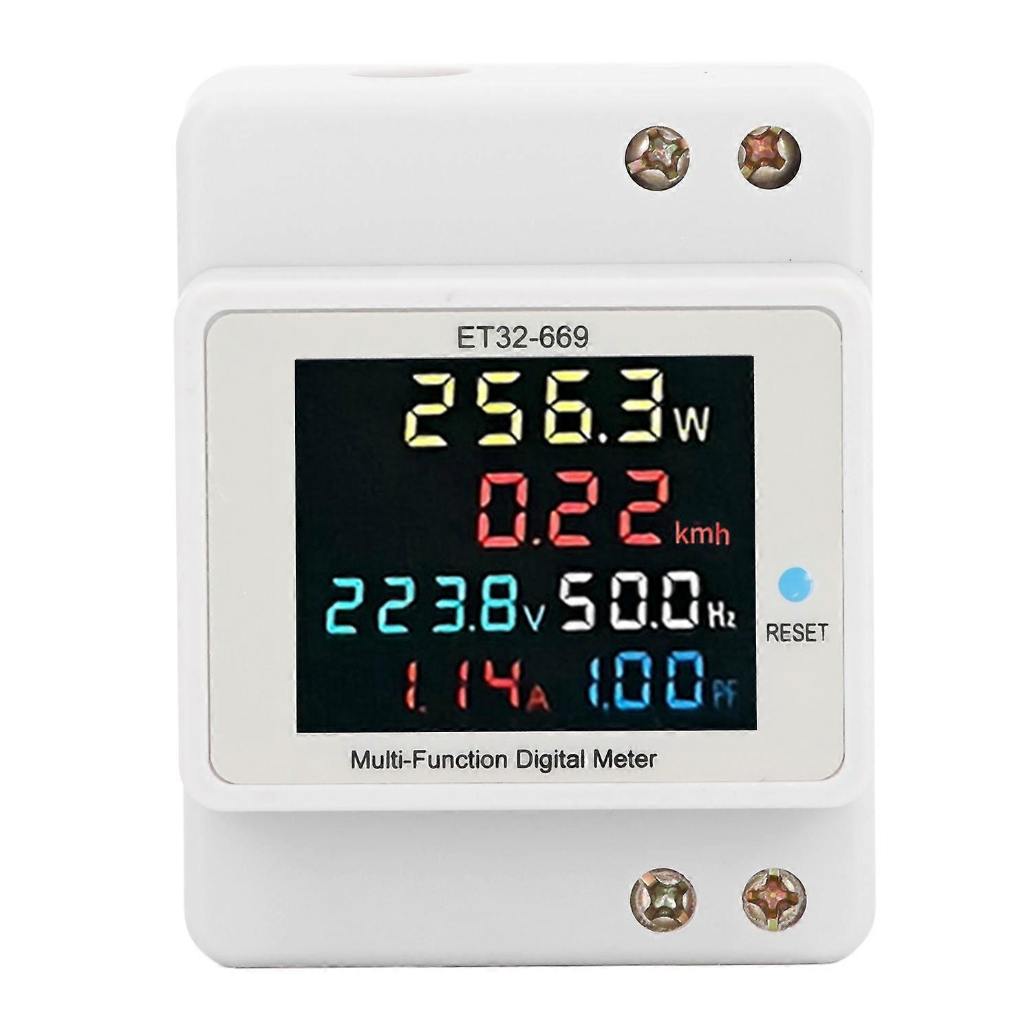 Watt Hour Meter High Accuracy Supports 22 KW Power Single Phase Electricity Meter for Voltage Curren