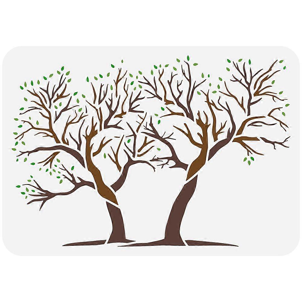 Plastic Hollow Out Drawing Painting Stencils Templates for Painting on Scrapbook Fabric Tiles Floor Furniture Wood Tree 29.7x21cm