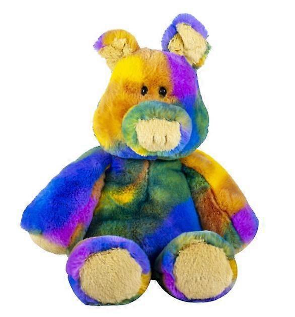 Rainbow color doll PV plush toy colorful bear rabbit