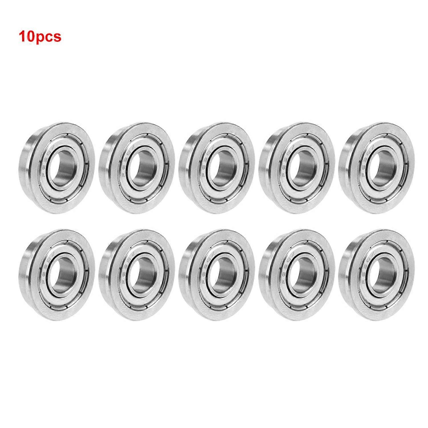 10pcs F698ZZ Double shielded Miniature Flanged Ball Bearings 8*19*6mm