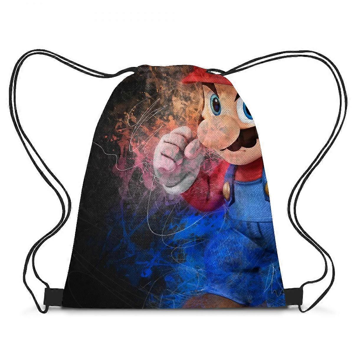 Cartoon Animation Bundle Pocket Double Shoulder Drawstring Sports Backpack Drawstring Bag Travel Storage Bag