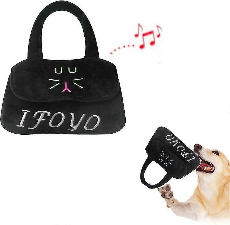 Pet Chew Toy, Soft, Comfortable, Durable And Fashionable Unique Squeaky Parody Plush Dog Handbag Toys With A Squeakers For Large, Medium And Small Dog