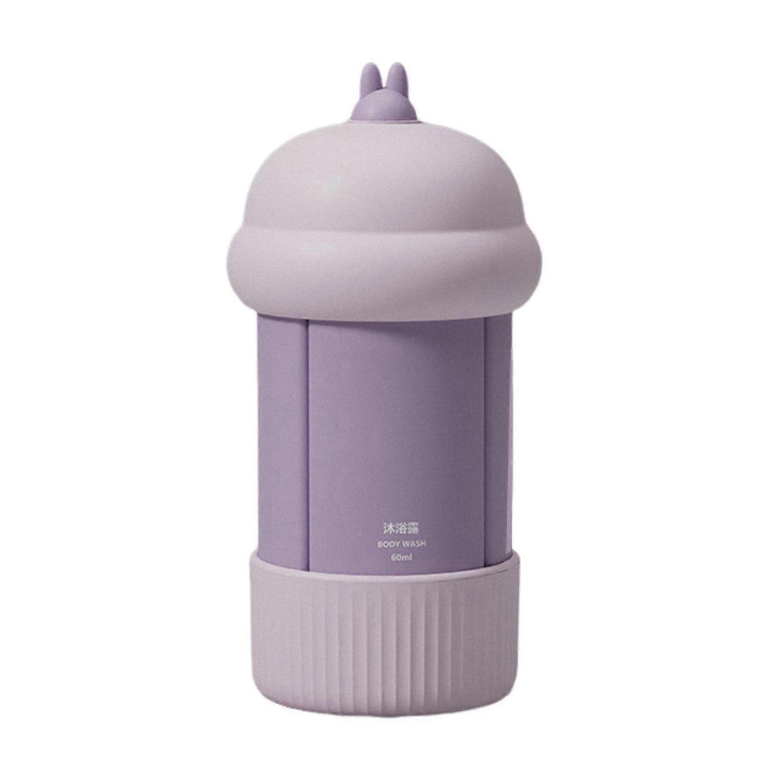 60ML 4-In-1 Travel Refillable Bottle Portable Leak Proof Reusable Lotion Shampoo Mouthwash Cosmetic Split Bottle Empty Toiletries Container