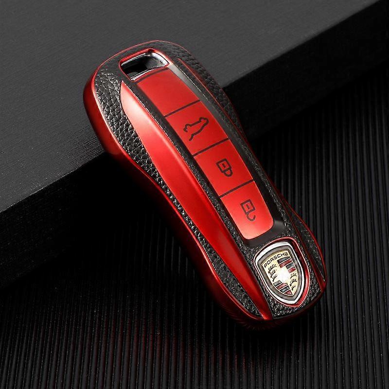 Nova capa de chave de carro em TPU da moda para Porsche Panamera Cayenne 971 911 9YA Macan Boxster com 34 botões e proteção para controle remoto sem chave