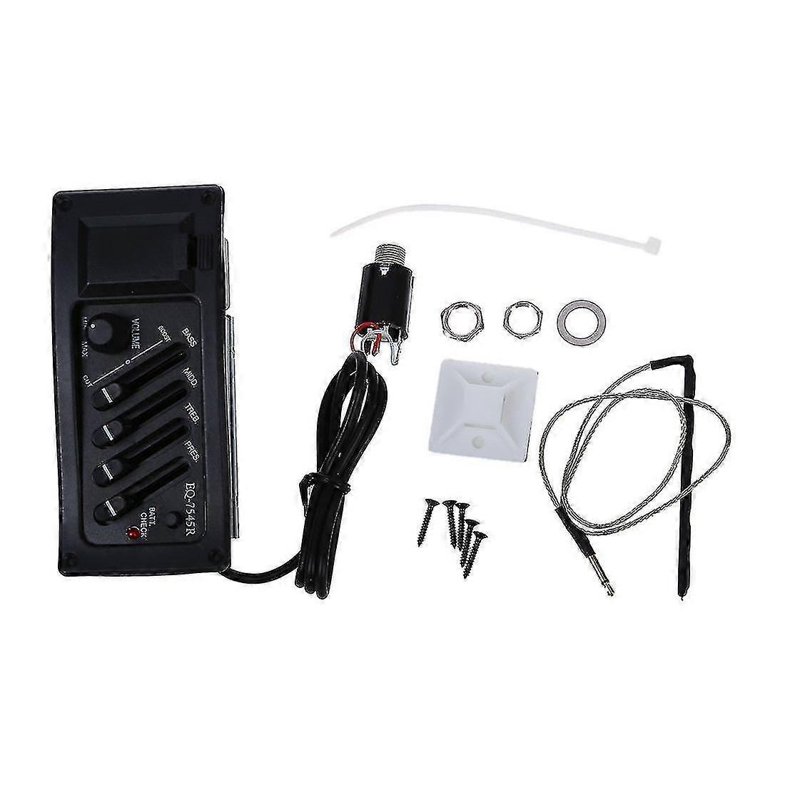 Amplificator de preamplificator de chitară cu 4 benzi pentru piezo acustic 7545r