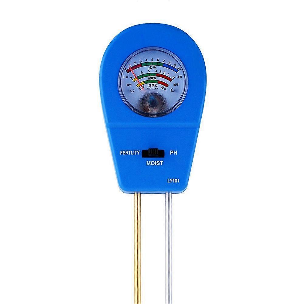 Soil Tester Soil Moisture Meter Soil Ph Tester Test Soil Fertility Suitable for Garden Lawn Care Greenhouse Plants Blue