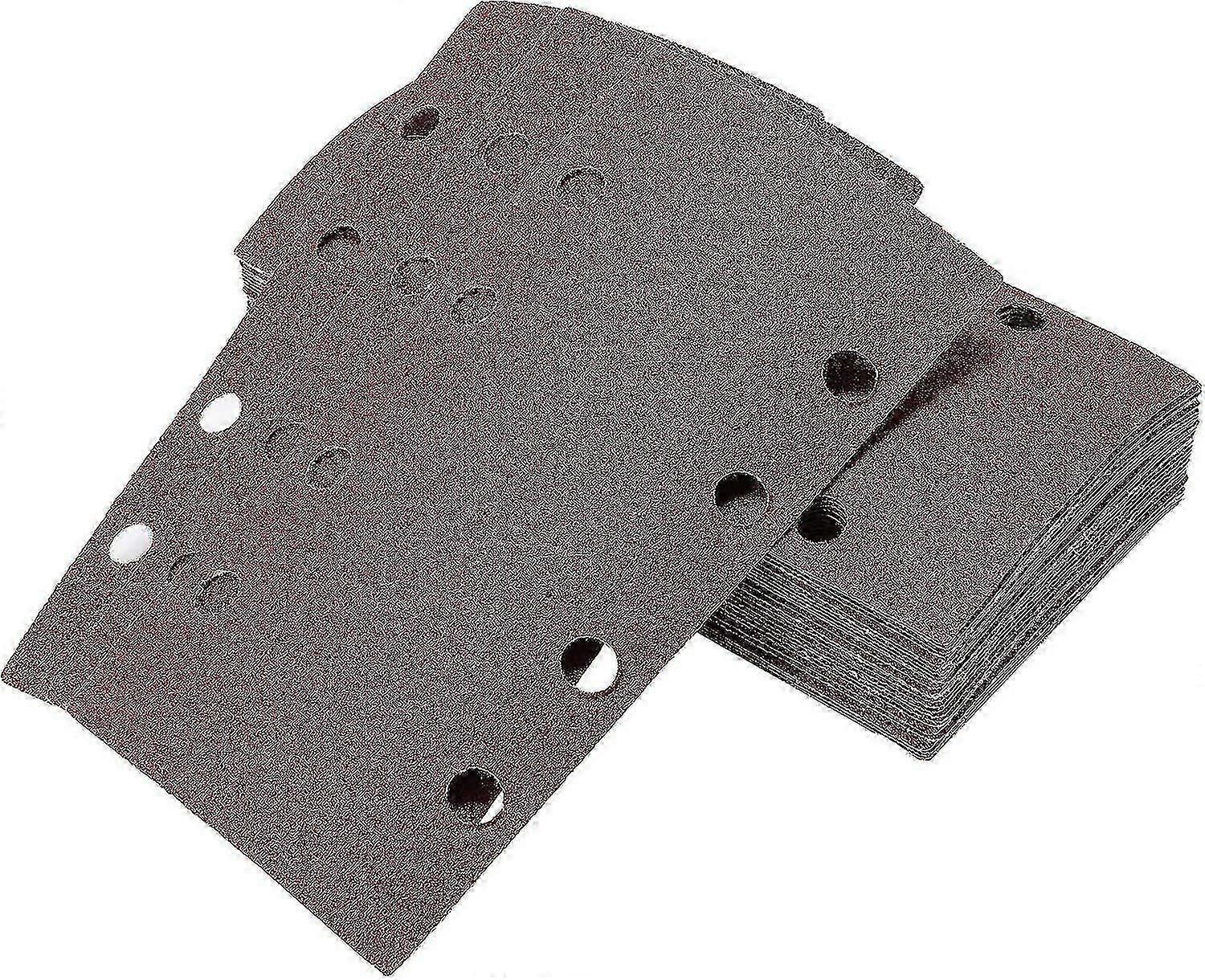 Pack Of 40 Sanding Sheets For Orbital Sander 93 X 185 Mm, 8 Holes, 60/80/120/240 Grit Rectangular Sandpaper In Aluminum Oxide, Ideal For Sanding/polis