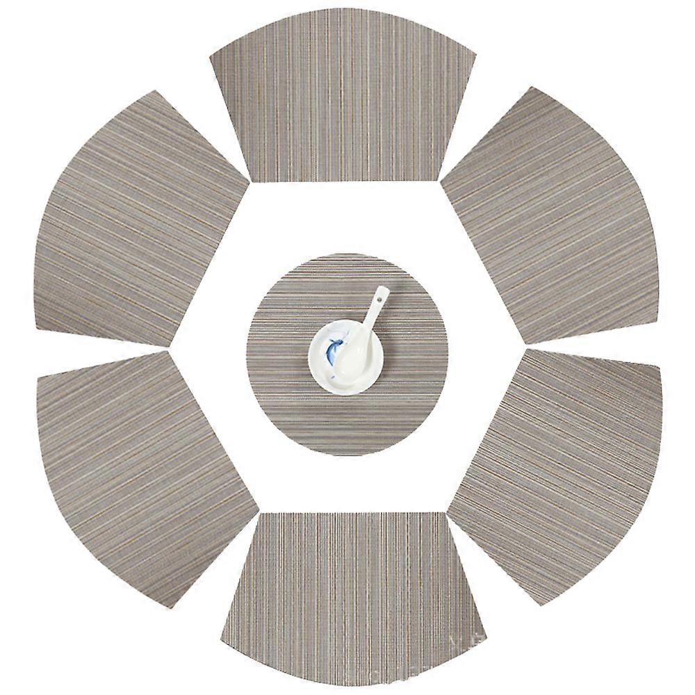 Red Wedge-Shaped Table Placements, Washable, Dining Room