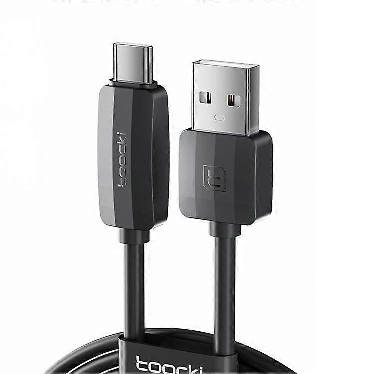 TOOCKI TQ-X21 1m Flexible Silicone Data Cable 3A Fast Charging USB A to Type C Wire
