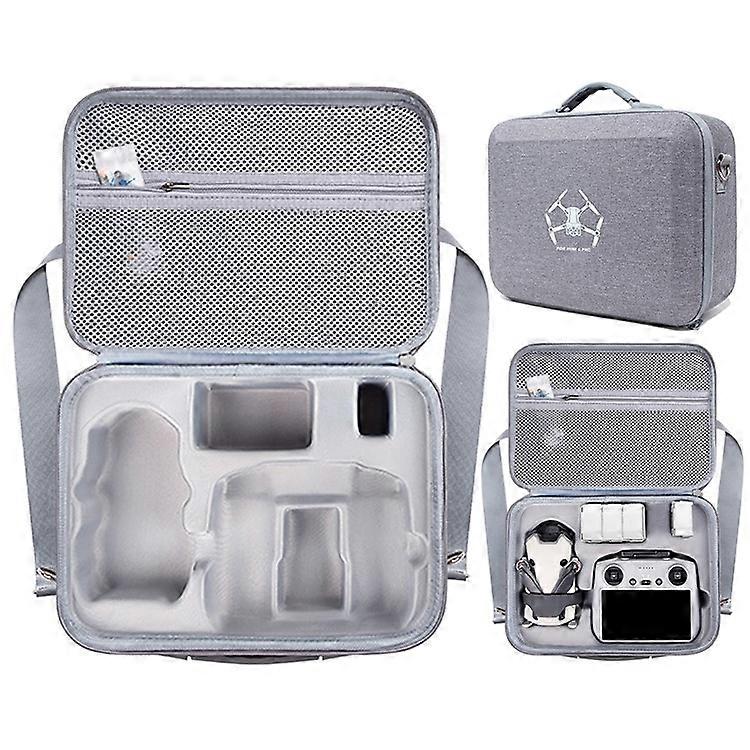 Compatible For DJI Mini 4 Pro Fly More Combo RC Drone Accessories Storage Bag EVA Handbag Pouch with Shoulder Strap