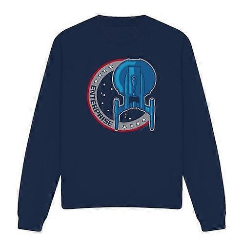 Star Trek Unisex Adult Enterprise Patch Sweatshirt