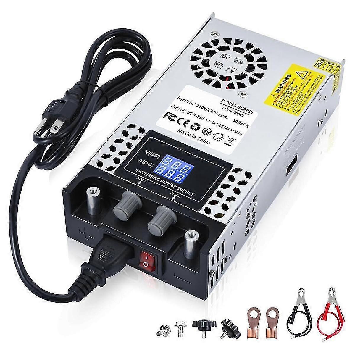 AC to DC Converter 60V DC Power Supply Adjustable 0-60V 0-10A SMPS Max 600W Switching Power Supply