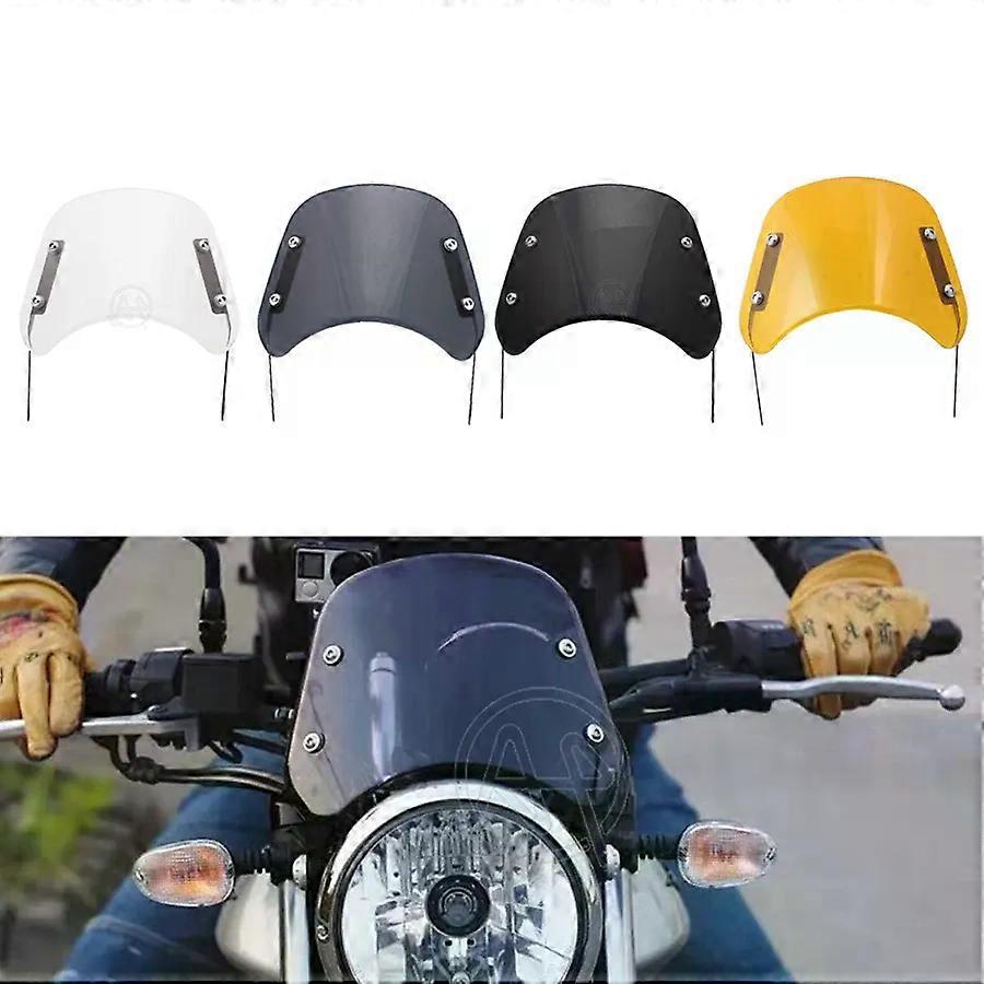 3colors Motorcycle Windshield Wind Deflector Windscreen Universal compatible for    Suzuki 6.5"-9.45" Headlight MAXP