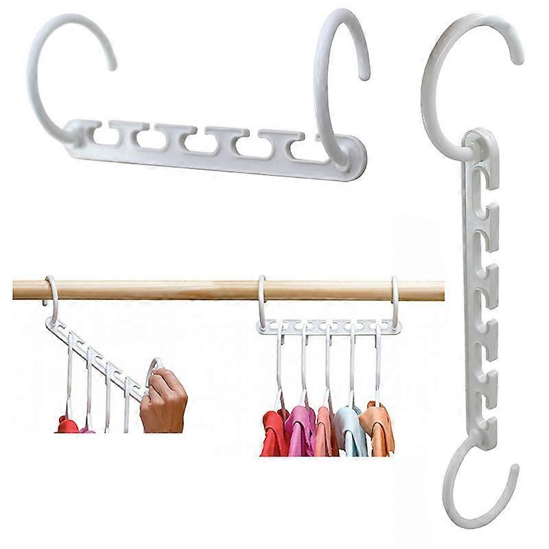 Magic Hangers For Dorm Room Essentials, Space Saving Hangers With Smooth Edge Protection Ideal For Heavy Clothes Support, Sturdy Cascading Hangers