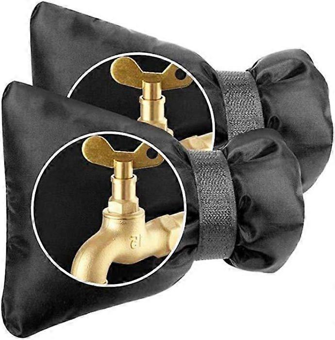 2-pakning tykke utendørs krandeksler - for varmeisolasjon og frostbeskyttelse - for vinter - svart