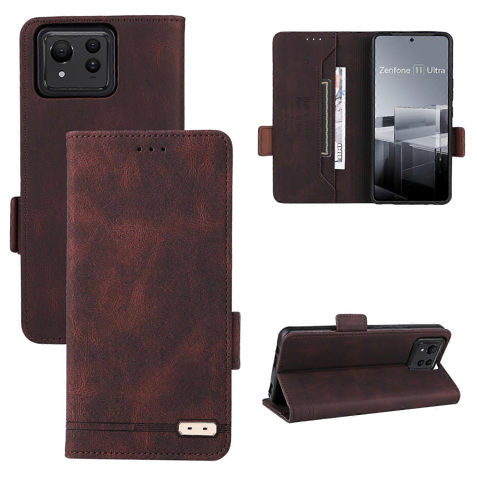 Magnetic Clasp Leather Phone Case
