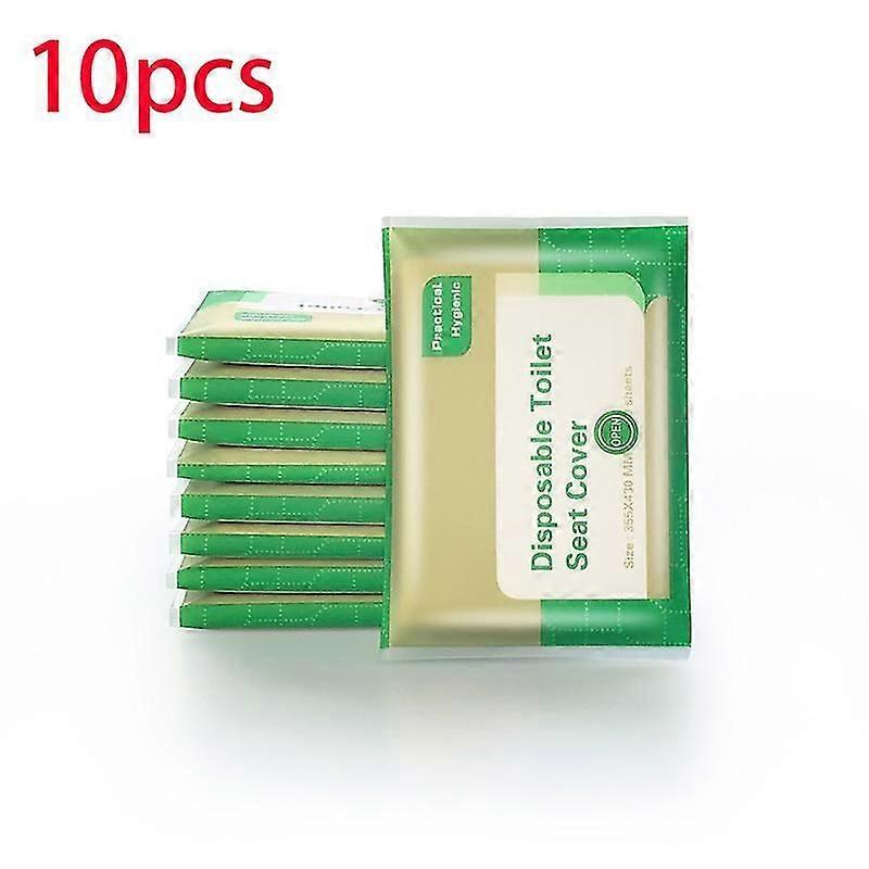 10pcs العالمي المرحاض مقعد غطاء ملصق المرحاض المتاح للماء ورقة التواليت وسادة مضادة للبكتيريا الأم أدوات الحمام