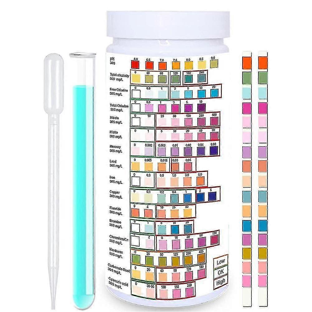Water Testing Strips For Drinking Water- Epa Level Home Use, Water Test Strips With Lead, Mercury Wigslar