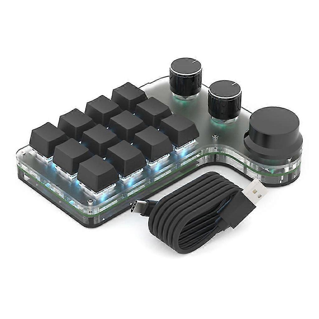 Programming Macro Custom Knob Keyboard Rgb 12-key/15-key Copy Paste Mini Keypad