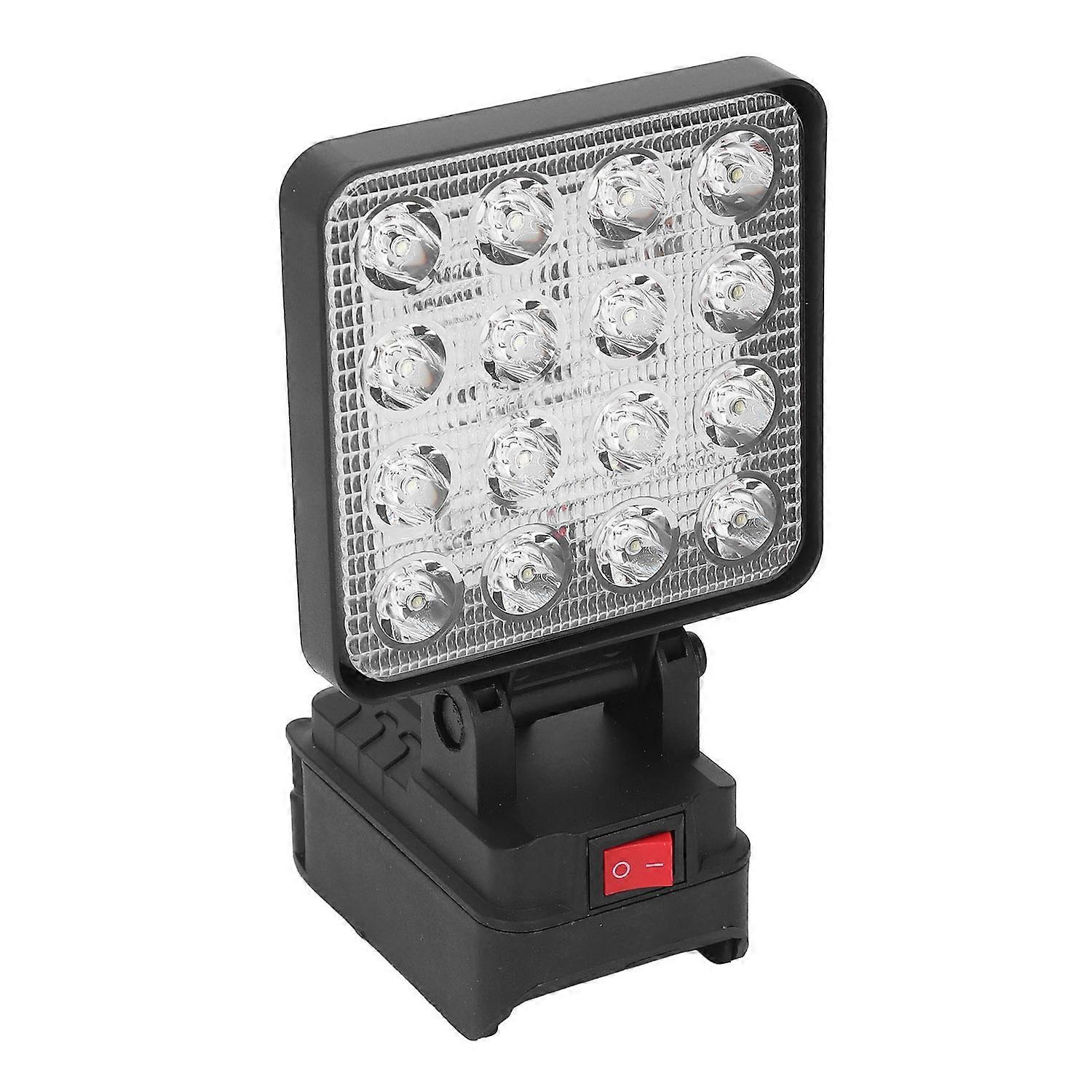 LED Work Light 4 Inch Square 16 LEDs High Brightness Water Proof Cordless LED Flood Light for 20V DC