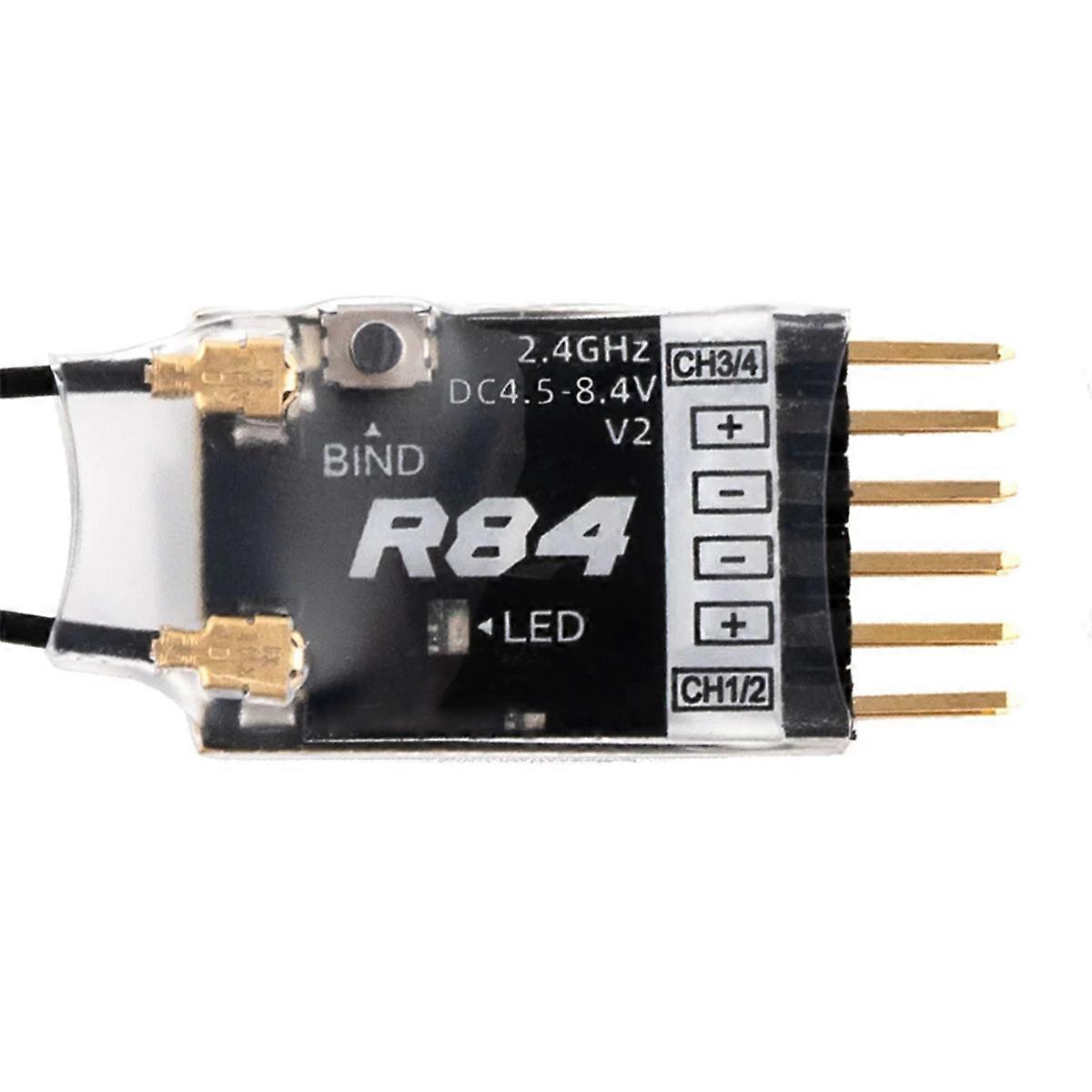 Für R84 V2 4CH Kompatibel PWM RC Empfänger Für D8 D16 SFHSS TX12 T16S Sender