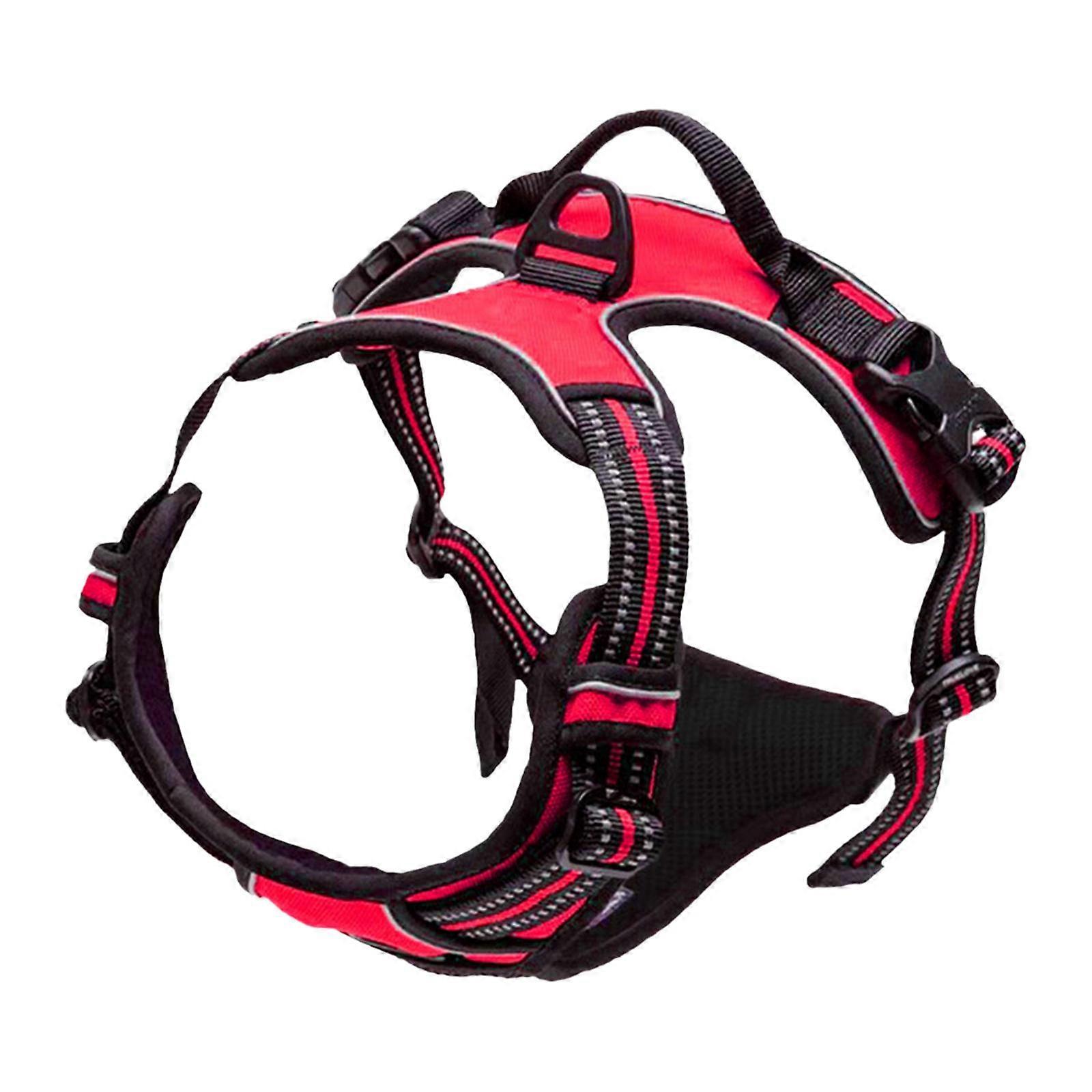 Safety Dog Harness Lightweight Reflective Adjustable Comfortable for Running,