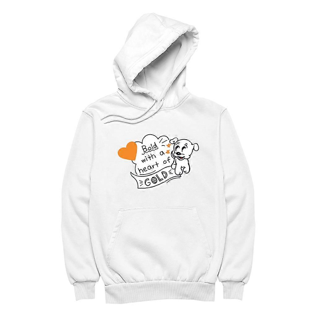 Betty Boop Bold With A Heart Pudgy Men's Hooded Sweatshirt