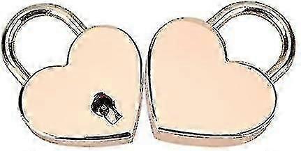 Padlock With Key, 2 Heart Skull Padlocks (rose Gold)