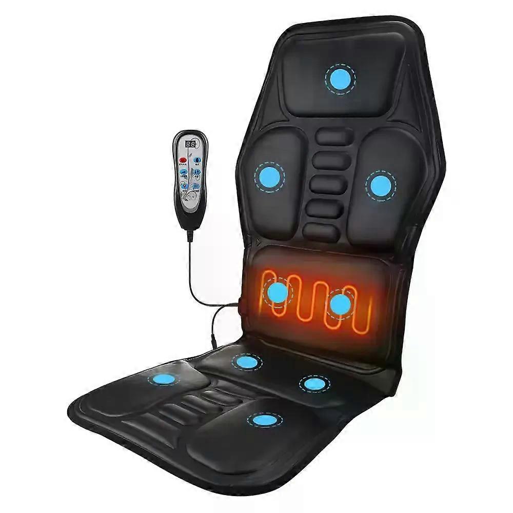 New car massage pad Electric back cushion heating vibration car home office waist neck pain relief with remote control