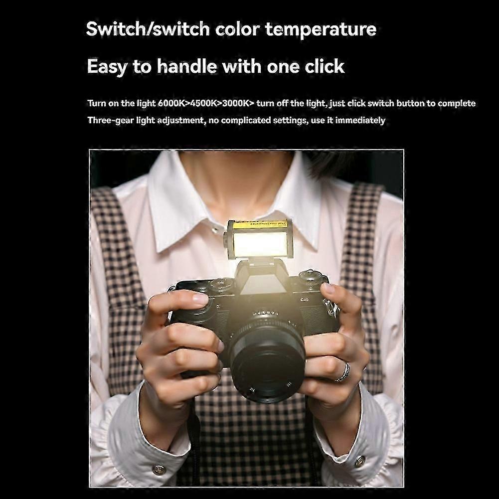 Mini LED Light 3000/4500/6000K 3 Color Temperature for Camera Lens