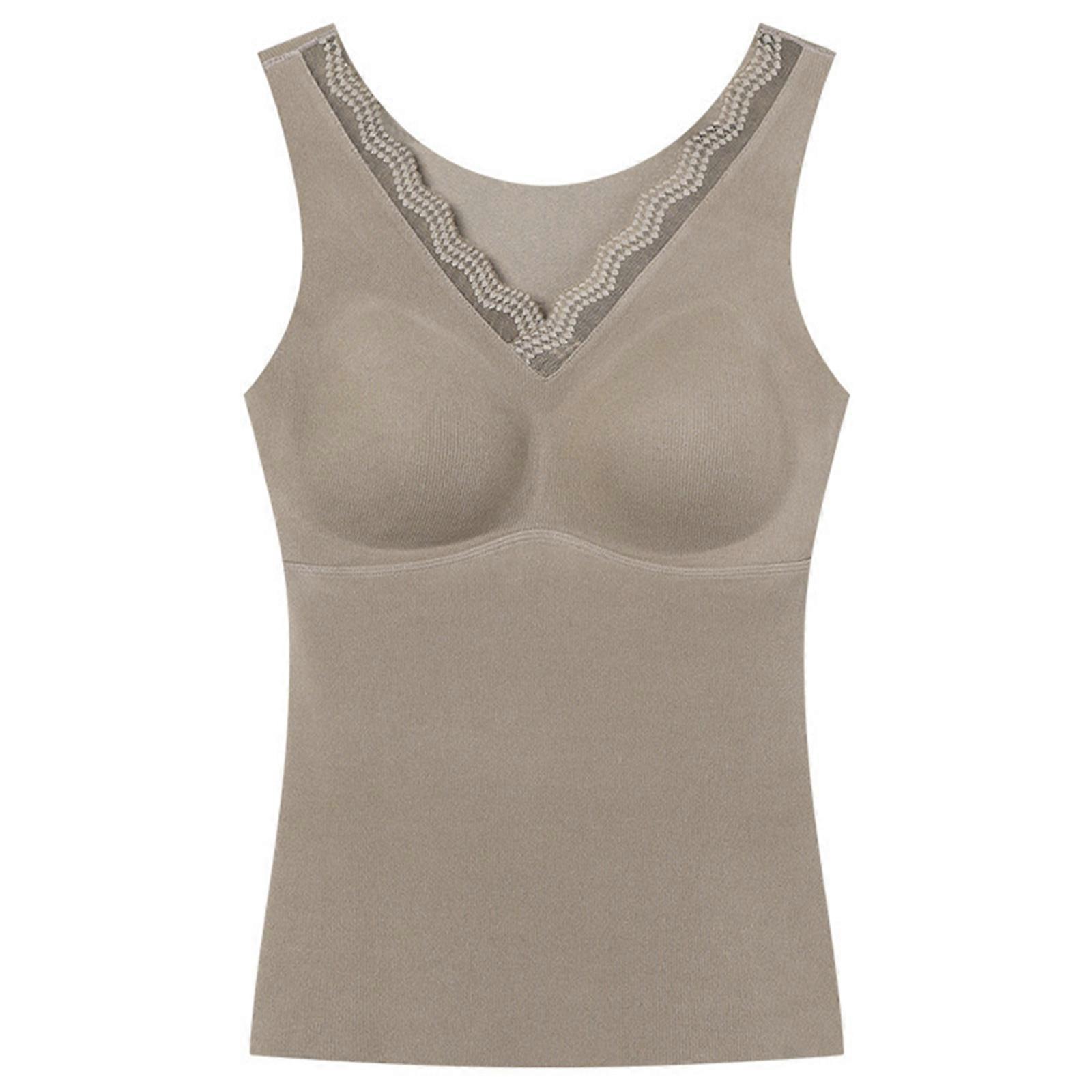 Women's Fleece Lined Thermal Tank Top - Sleeveless Base Layer For Cold Weather, Warm Camisole