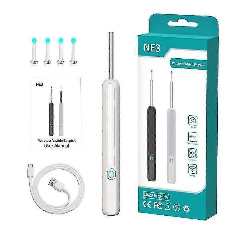 Wireless Smart Visual Ear Cleaner Usb WiFi Otoscope TW1 Ear Wax Removal Tool Set with Camera Ear Endoscope HD 1080P for iPhone iPad Android