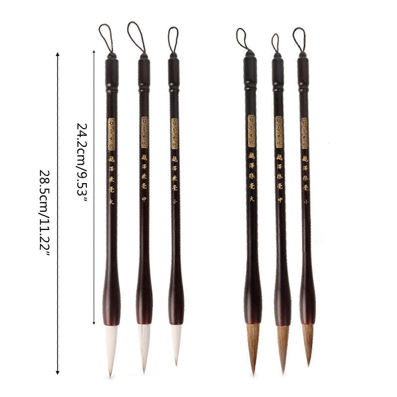 Chinese Calligraphy Brush Set Beginners Calligraphy Kit Fit for Painter Artist Small Script Traditional Chinese Painting