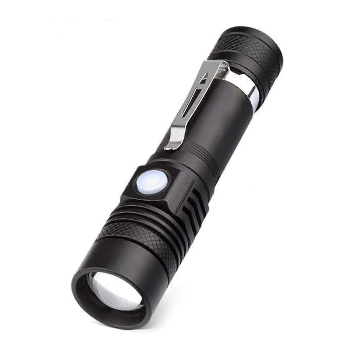 2 Tactical Flashlights, Rechargeable LED, 1200 Lumens, Water-Resistant
