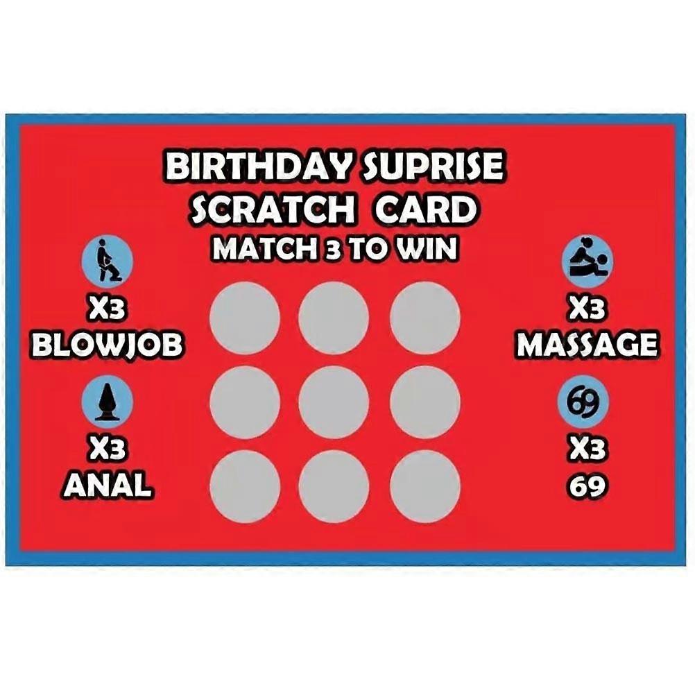 Funny scratch card, gift for him, Christmas scratch card, Valentine's Day, adult scratch card