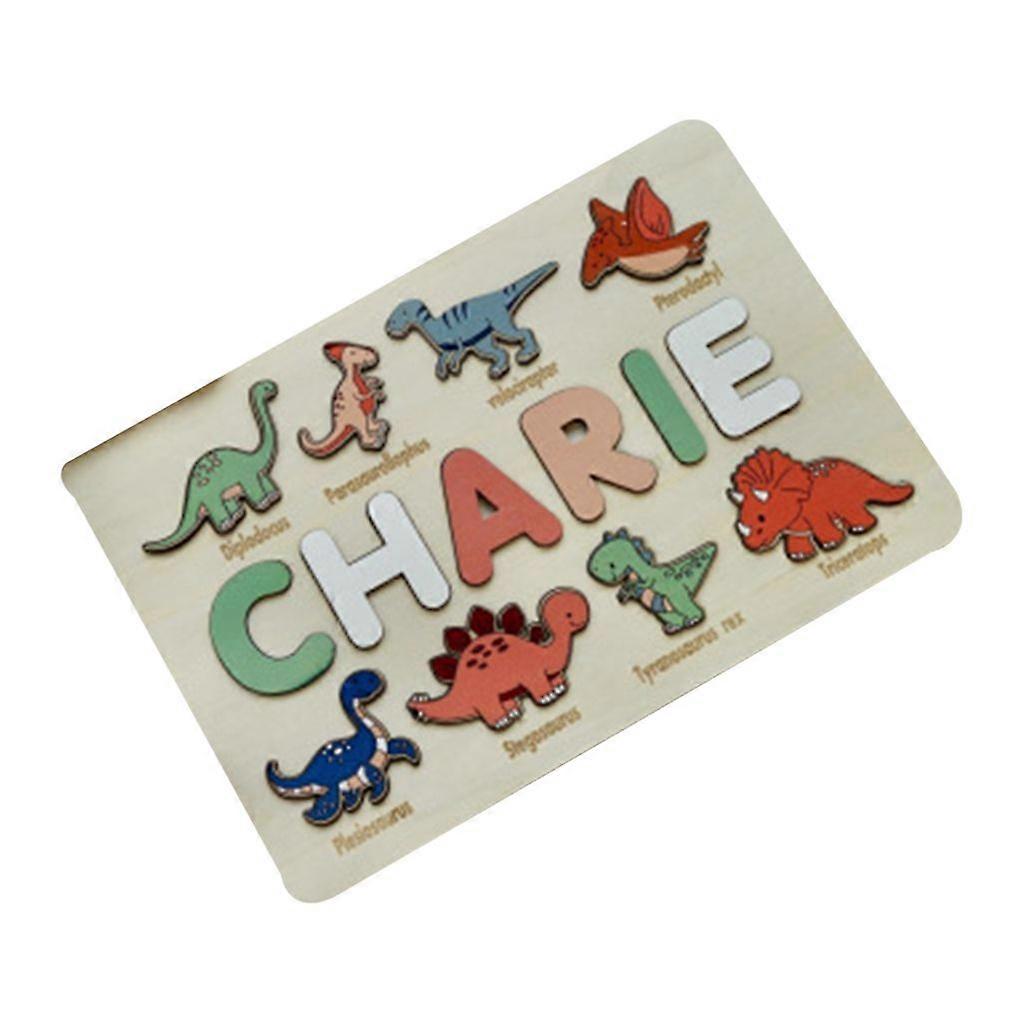 Personalized Wooden Name Puzzle Child Education Busy Boards Color Cognition Toy