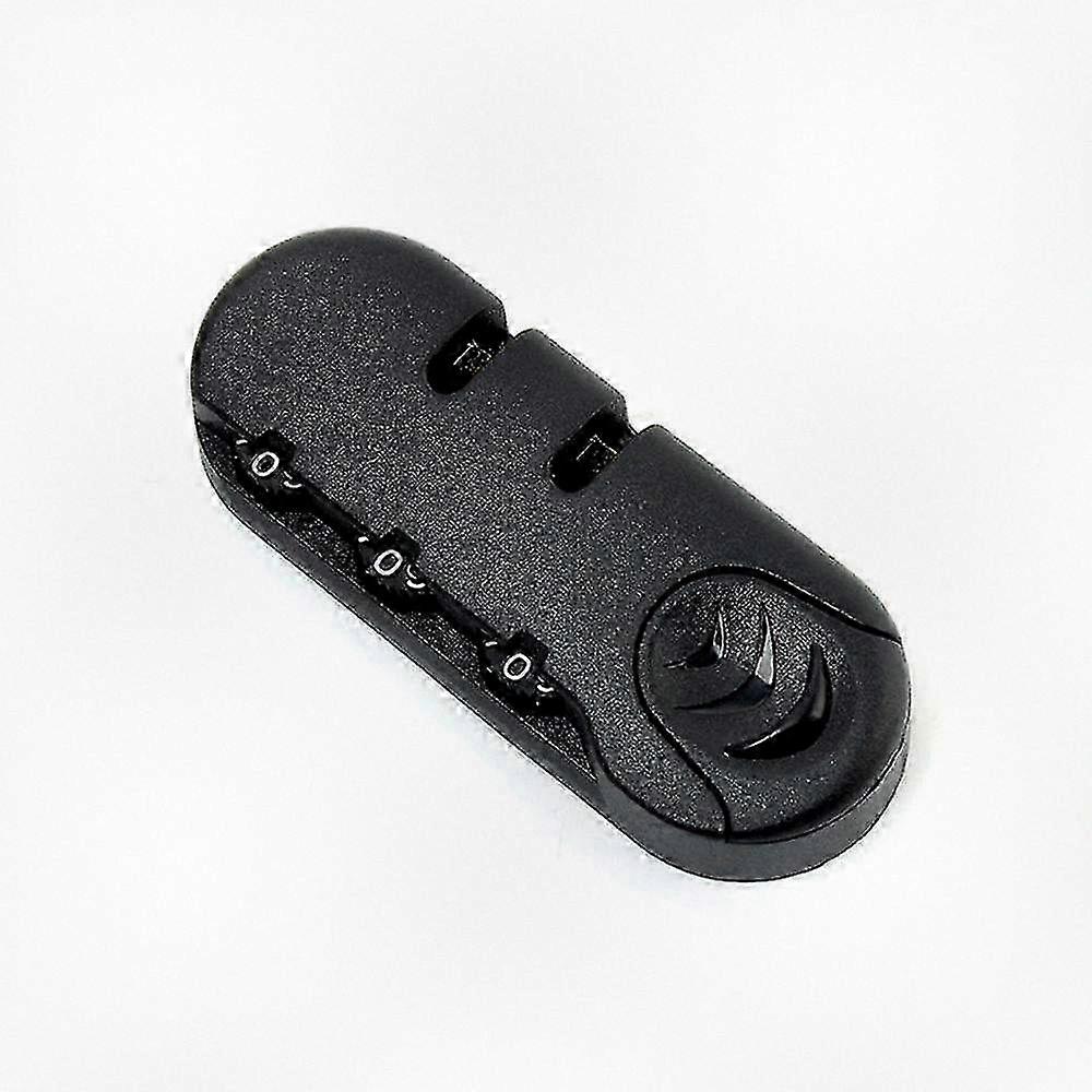 2 Pack Black 3 Digit Travel Luggage Combination Locks - Secure & Fixed Code Anti-Theft Padlocks