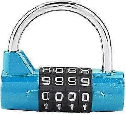 4 Dial Digit Code Combination Padlock, Gym Locker, Security Password Lock for Gym, School, Employee Locker Travel Suitcase